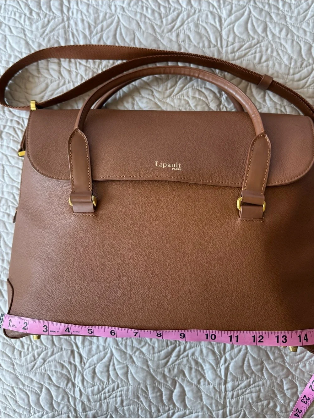 Lipault genuine leather